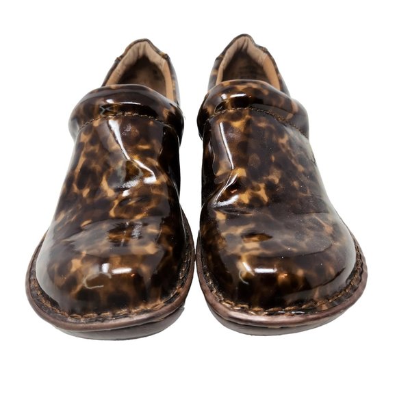 B.O.C. Born Concept "Margaret" Tortoise Shell Clogs C00037 Women's Size 7M - Picture 3 of 11